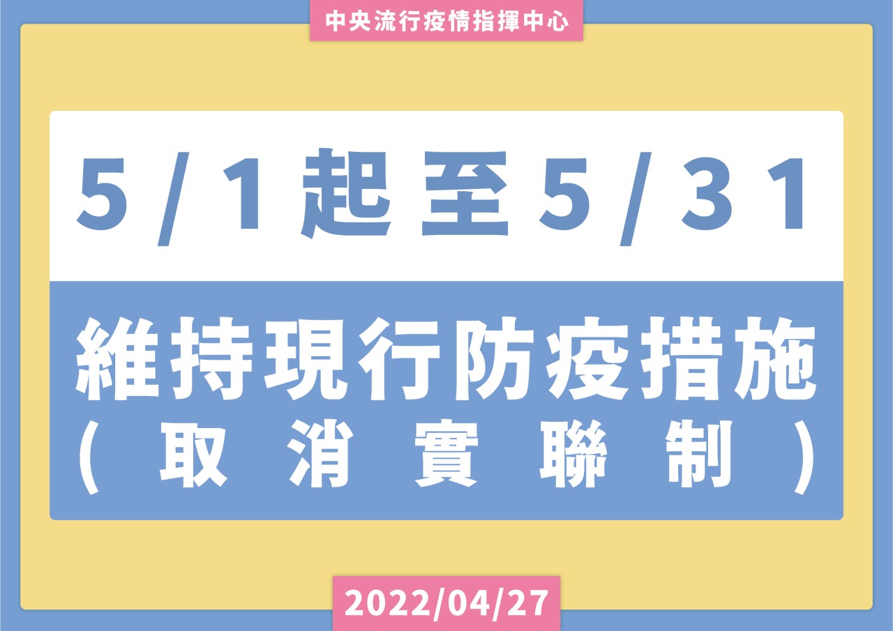 1110501取消實聯制